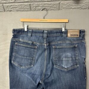 Duluth Mens Ballroom Double Flex Jeans Size 40x32 Relaxed Fit Dark Indigo FS
